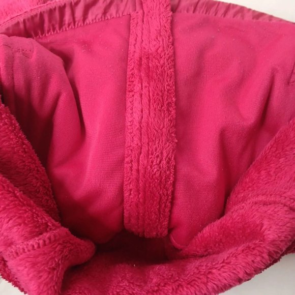The North Face Womens XS Osito Jacket Hot Pink Plush Fleece Zip Silver READ - Picture 10 of 13